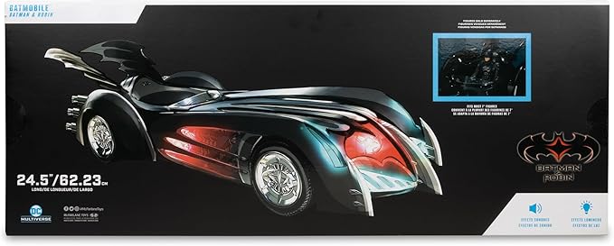 McFarlane Toys - DC Multiverse Batmobile (Batman & Robin) 24.5in Long Vehicle with Lights and Sound