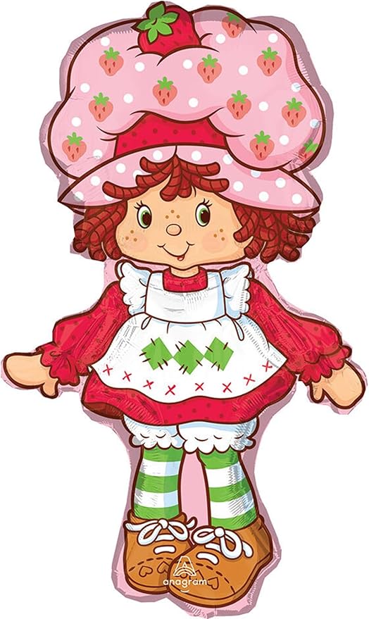 Anagram Birthday Party Supplies Strawberry Girl Shortcake Jumbo Shape Balloon Bouquet Decorations
