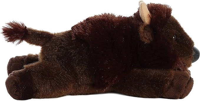 Aurora® Adorable Mini Flopsie™ Plains™ Stuffed Animal - Mini Companions Ready for Playful Adventures - for Kids All Ages, Toddlers, Adults, and Families - Brown 8 Inches