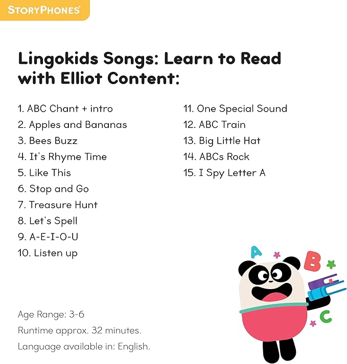 StoryShield, Lingokids Screen-Free Audio Storytelling Disks Educational Bundle Featuring Elliot, Babybot, Cowy and Billy