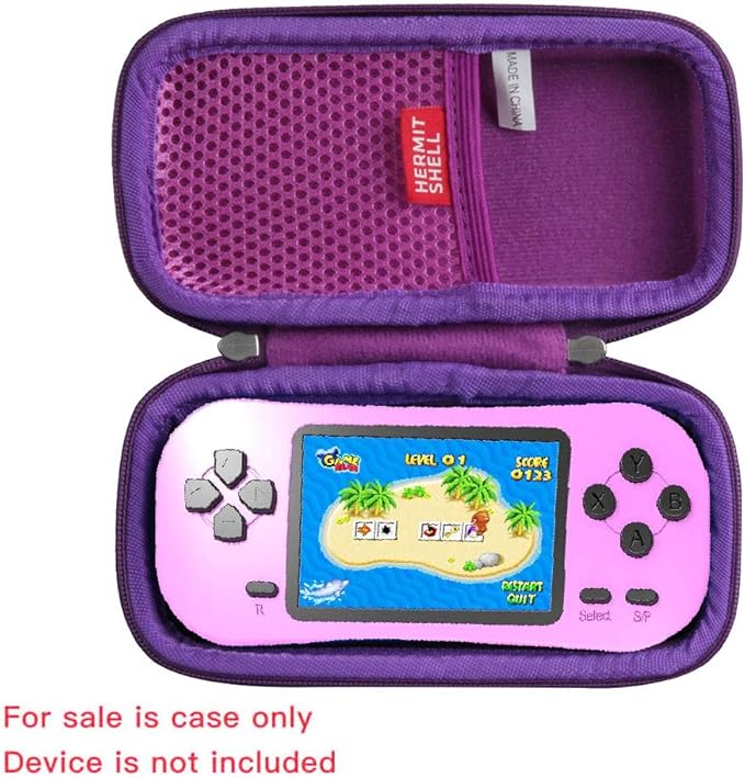 Hermitshell Travel Case for Beijue 218 Retro Handheld Games for Kids Built in 218 Classic Old Style Electronic Gam (Purple)
