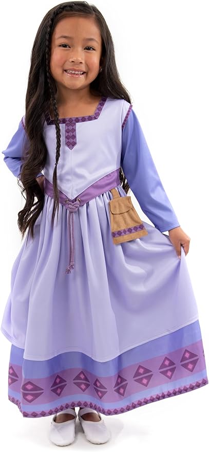 Little Adventures Deluxe Wishing Star Princess Dress Up Costume - Machine Washable Child Pretend Play Dress with No Glitter