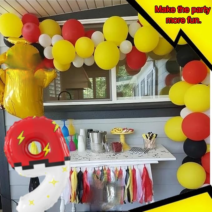 40 Inch Giant Red and White Cartoon Theme Number Foil Balloons - Large Number 9 Balloons Animation for Kids' Birthday Anniversary Party Decorations Supplies (Numbers 0-9 Available)
