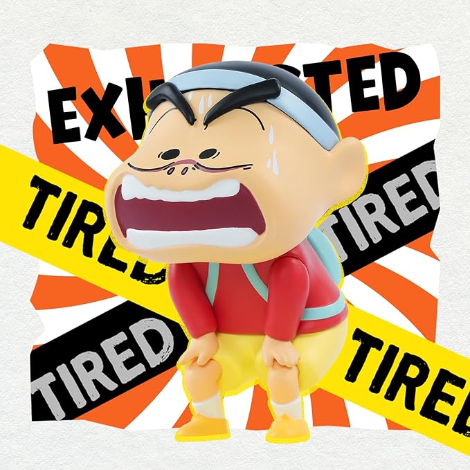 52TOYS Crayon Shinchan Comical Shinchan Blind Box, 1PC Action Figure Collectible Toy Kawaii Creative Gift Room Decor Desktop Decoration, Gift for Birthday Party