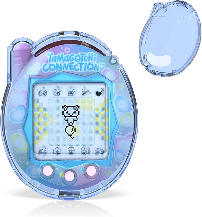 Translucent Cover Case for Tamagotchi Connection Virtual Reality Pet, Plastic Transparent Case Compatible with Tamagotchi Connection Electronic Pet Accessories