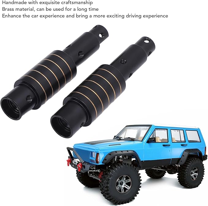 2Pcs RC Rear Axle Tube Rear, Axle Tube Shock Resistants for Axial SCX10 Pro 1/10 RC Car Climbing Off Road Adventures with Accurate