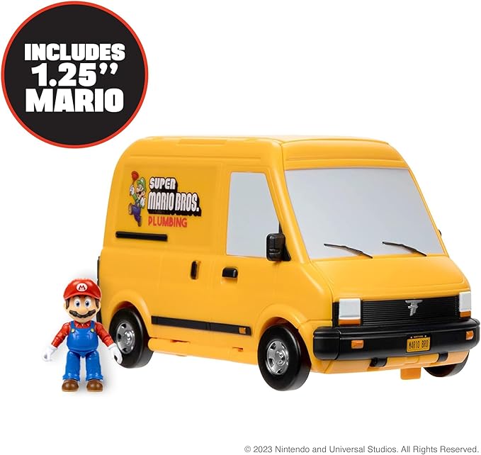 THE SUPER MARIO BROS. MOVIE – Van Playset with 1.25” Mini Mario Figure