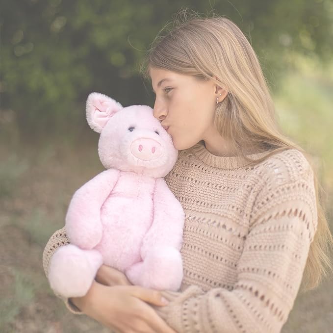 World's Softest Plush Stuffed Animal for Baby, Toddler, Kids, Adults - Adorable Toy Made from Kid-Friendly, Quality Materials - Lushee Pugs Pig, 16"