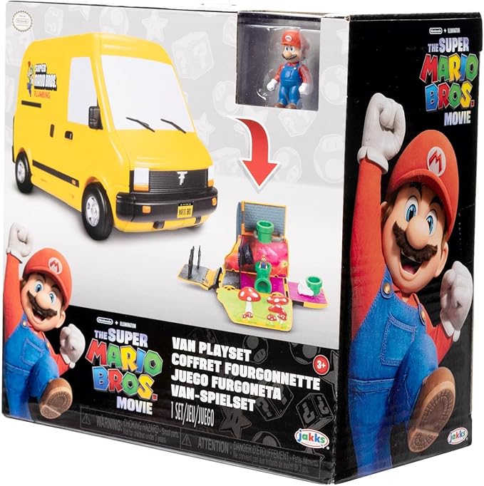 THE SUPER MARIO BROS. MOVIE – Van Playset with 1.25” Mini Mario Figure