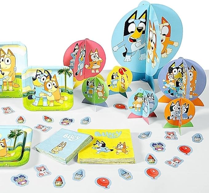 Bluey Table Centerpiece Kit - 27 Pc Set - High-Quality & Sturdy, Perfect Party Essential For Themed Parties & Events