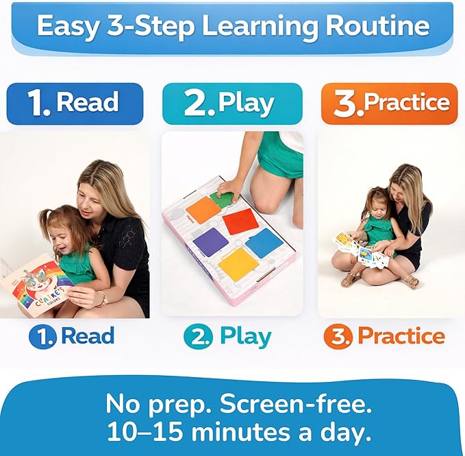 Preschool Montessori Learning Kit With Busy Book For Toddlers 1-3- Baby Flash Cards - Quiet Activity Books - Puzzles Ages 2-4 - Flashcards 3-5 Years - 1 Year Old Boy Gifts -1st Birthday Toys For Girls