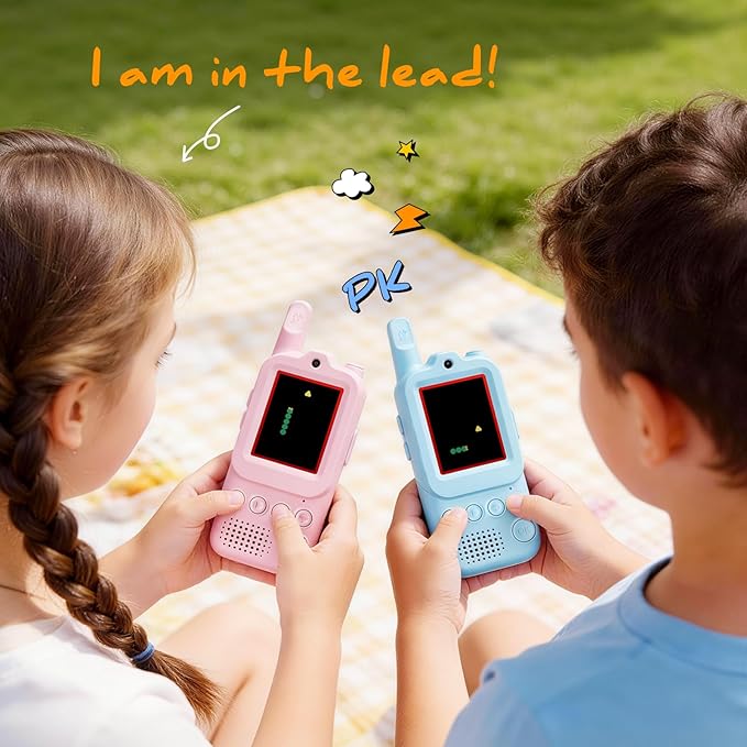 Video Walkie Talkies for Kids: Rechargeable Walkie Talkies with Camera & Screen, Handheld Video Intercom for Kids Boys Girls, Outdoor Toys Gifts for Ages 3-12 ﻿