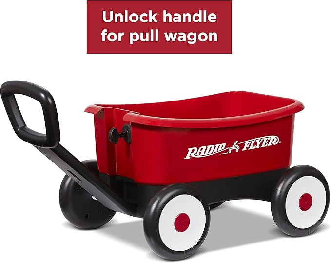Radio Flyer My First Wagon, Push and Pull Toy Cart for Toddlers 1-4, Provides Walking Balance and Confidence Amazon Exclusive