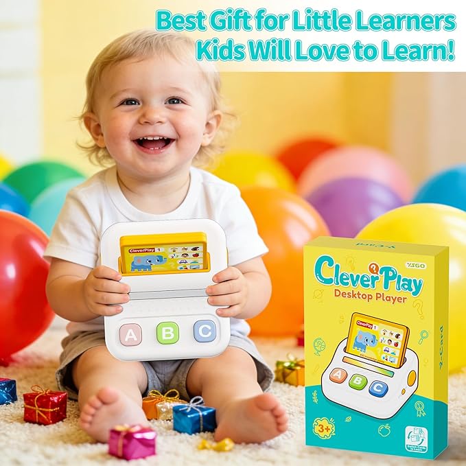 Educational Toys for Kids 3-7 Years Old, Interactive Learning Game with 800 Quiz Questions, Montessori Brain Training Activity, Autism Sensory Speech Therapy Gift for Toddler Boys Girls