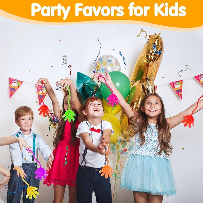 20Pack Sticky Hands Party Favors for Kids Easter Egg Fillers Basket Goodie Bag Pinata Stuffers Students Prizes Birthday Bulk Toys
