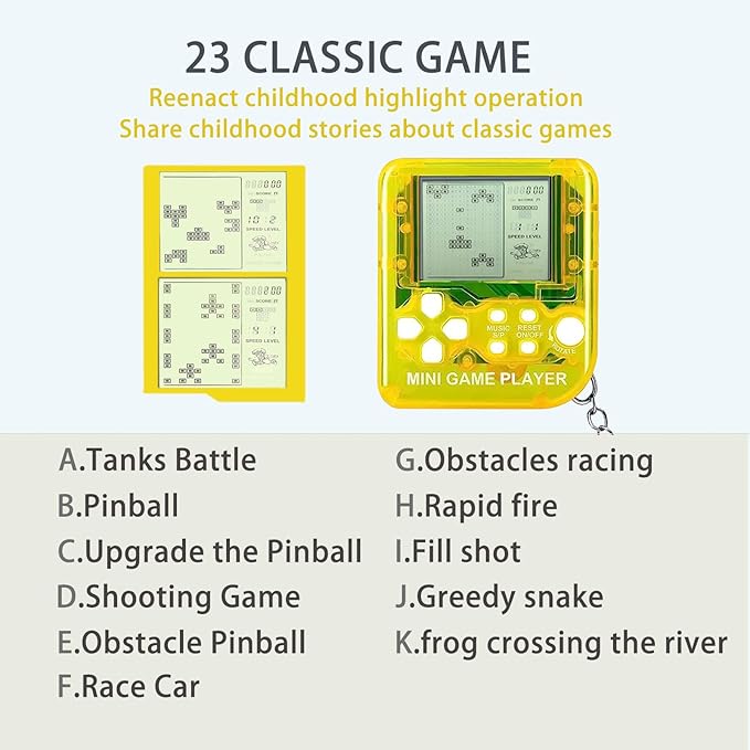 DJMUMU 12Pcs Mini Games Party Favors Keychains for Kids Video Game Party Favors Video Game Keychains for Backpack Birthday School Party Favor Supplies Key Chains for Kids Video Game Favors
