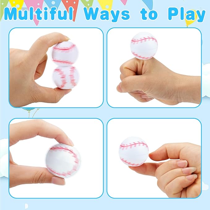 32PCS Spinning Baseball Sports Fidget Toys Party Favors Bulk for Kids 4-8 8-12 Birthday Goodie Treat Bag Stuffers Classroom Treasure Box Toys Carnival Prizes Pinata Easter Egg Fillers Mini Return Gift