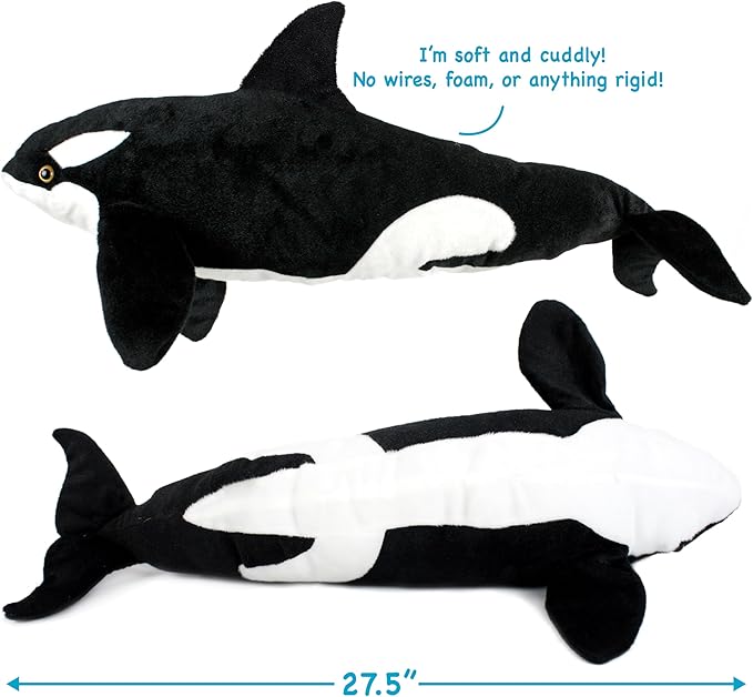 Octavius The Orca Blackfish - 28 Inch Stuffed Animal Plush