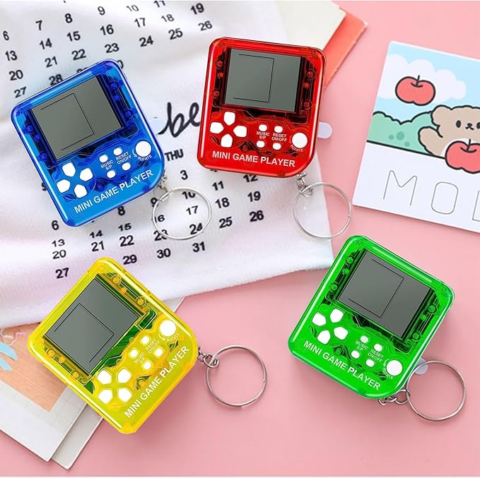DJMUMU 12Pcs Mini Games Party Favors Keychains for Kids Video Game Party Favors Video Game Keychains for Backpack Birthday School Party Favor Supplies Key Chains for Kids Video Game Favors