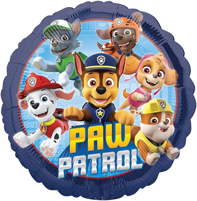 Anagram Paw Pups on Patrol 5th Birthday Party Supplies Chase 13pc Balloon Bouquet Decorations