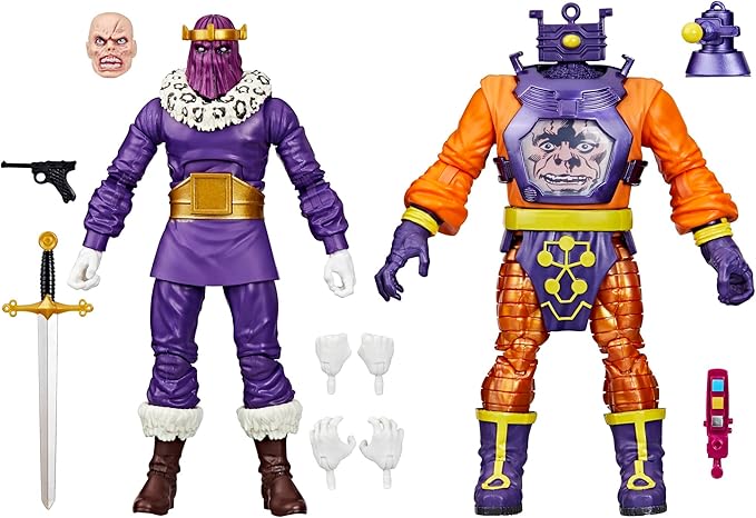 Marvel Legends Series Baron Zemo and Arnim Zola, Captain America Villains Comics Collectible 6-Inch Action Figures (Amazon Exclusive)