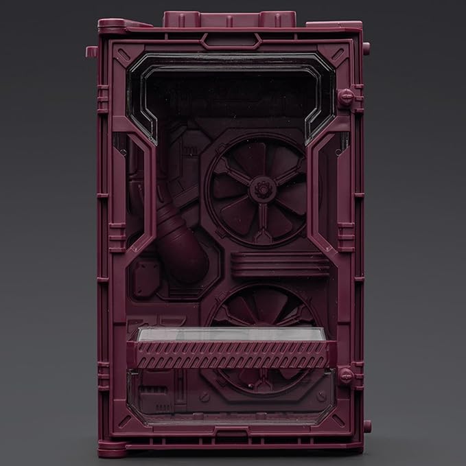 JOYTOY 5'' Display Box,Action Figures Display Case - Individual Soldier Hangar Display Case - Stellar Purple A - Dustproof Collectibles Box Ages 15+