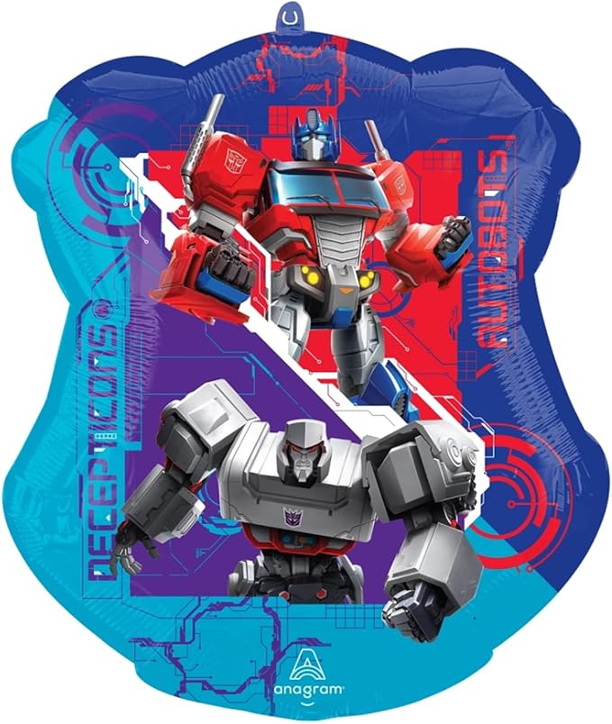 Anagram 6th Birthday Party Supplies 7pc Transformer's Foil Balloon Bouquet Decorations