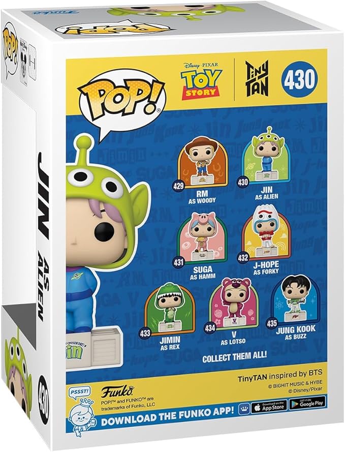 Funko Pop! Rocks: Toy Story x Tiny TAN - Jin as Alien