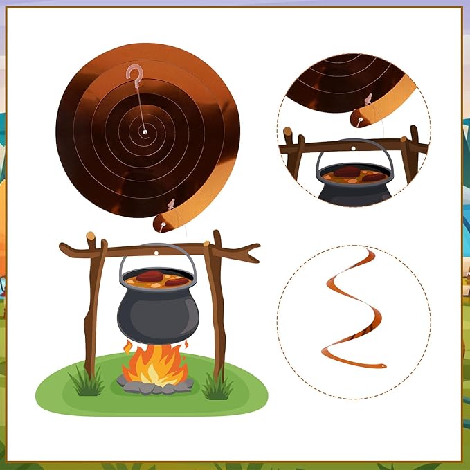 58 Pcs Camping Party Hanging Swirls Camping Themed Party Decorations Campings Adventure Sign Foil Swirls Ceiling Decorations for Kids Adults Campings Theme Party Indoor Outdoor Baby Shower