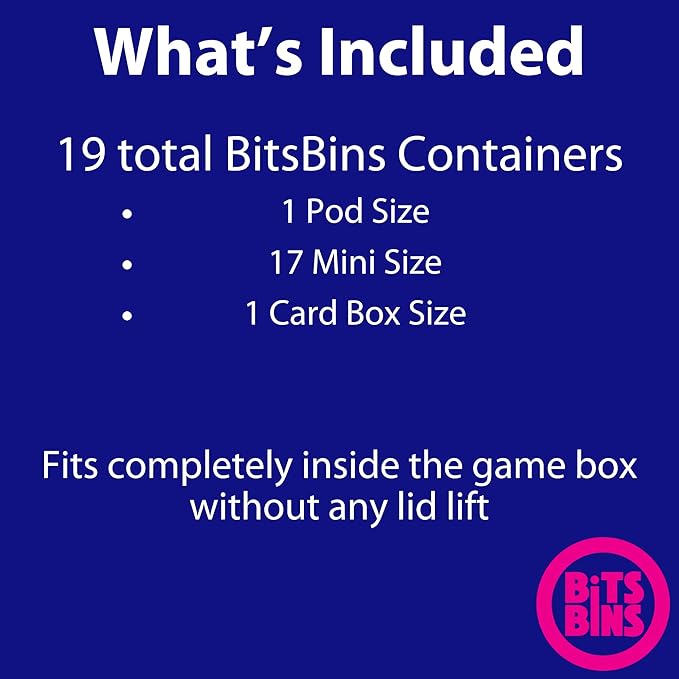 BitsBins Organizer for Quacks of Quedliburg, Fits in Game Box, Board Game Accessories