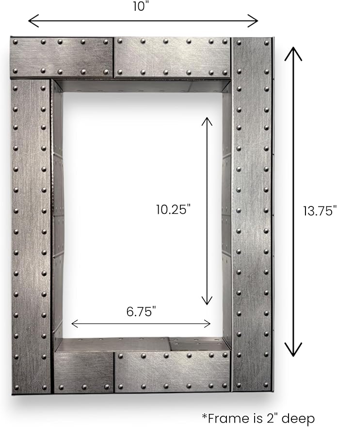 Steel Design Shadowbox Frame – USA Made Showcase for Figurines, Collectibles, Comic Books, Actions Figures, Toys – Lightweight & Durable Corrugated Display Case with Optional Shelves (Single)