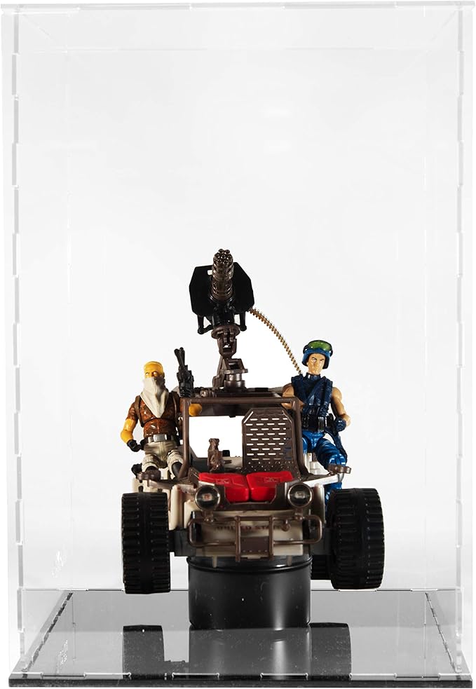 Clear Acrylic Display Case-Assemble Countertop Box for Display-Clear Display Box,Dustproof Protection Showcase for Toy Collectibles (6x6x10inch)