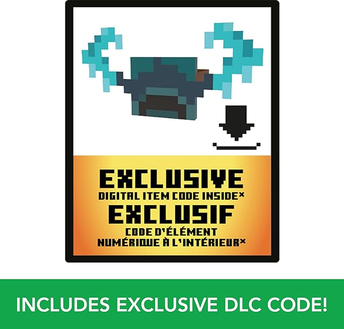 Mattel Minecraft Mini Mode Playset, Rise of the Warden Set with 2 Minis including Steve & Warden Figures & DLC Code