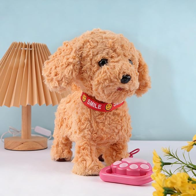 Robot Puppy That Acts Like a Real Puppy, Wuffy Robot Dog, Electronic Interactive Dog with Walking, Barking, Tail Wagging, Wuffy Robotic-Dog with Touch Sensing and Responsive to Touch
