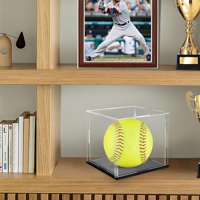 Self-Assembly Acrylic Display Case Mini Clear Display Case Small Acrylic Display Box Dustproof Protection for Figures Collectibles Memorabilia Jewelry Toys Storage，3.9x3.9x3.9inch
