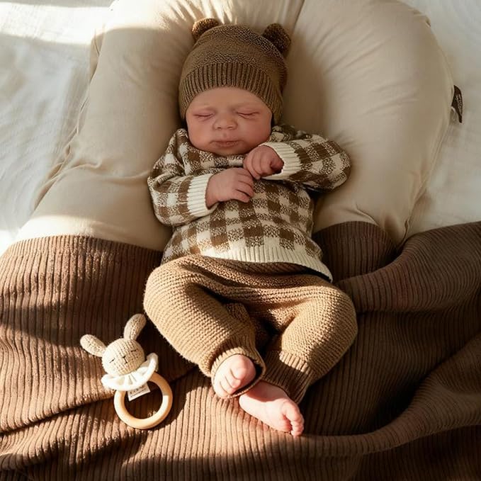 Anano Reborn Baby Dolls Silicone Full Body, Realistic Baby Doll Newborn Boy 18 in Full Silicone Babys Doll, Real Life Babys Reborn Dolls, Lifelike Babies with Accessories