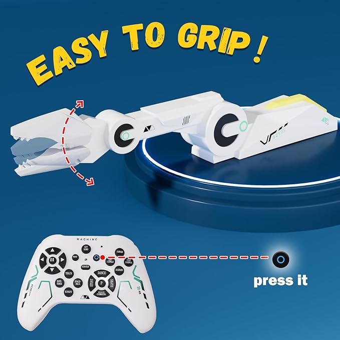 Attachable & Detachable Claw Attachment for Robot Dog Toys