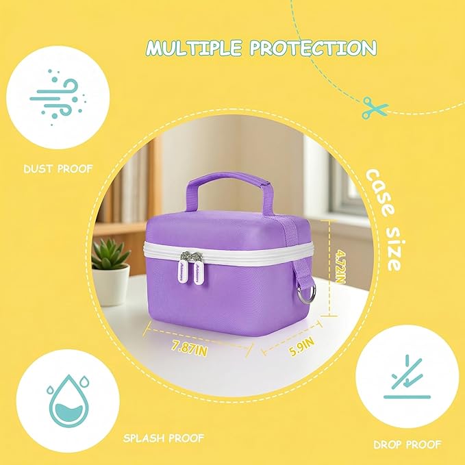 Againmore Case Compatible with Nex Playground Active Play System, Video Game Console Storage Holder Bag with Custom Slots for Device, HDMI Power Cord, Remote Control and Accessories-Purple(Box Only)
