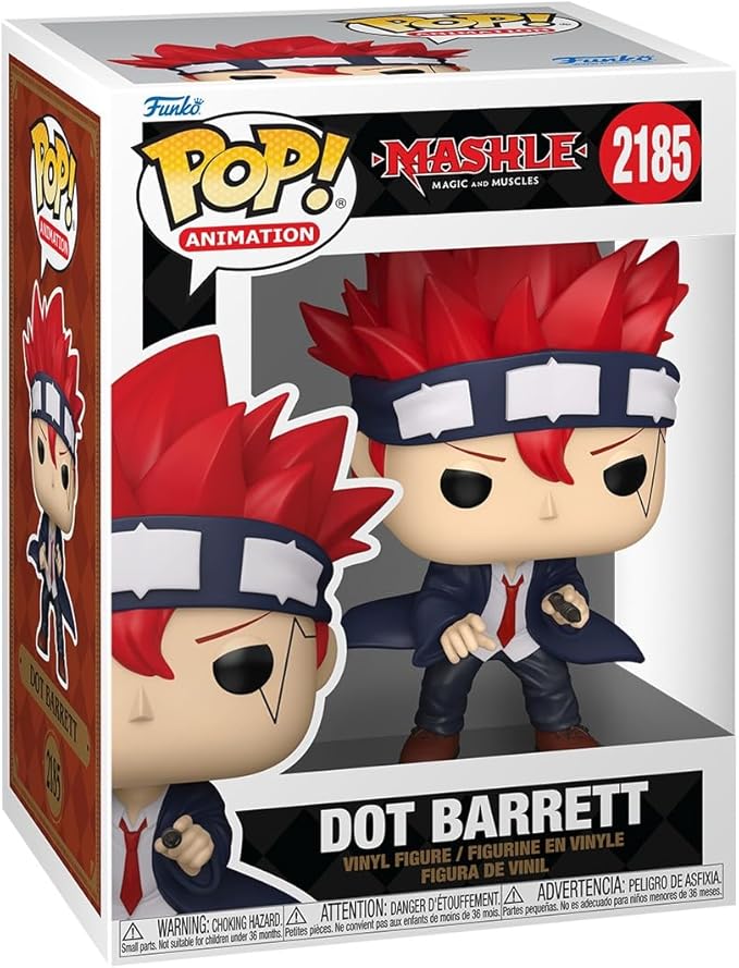 Funko Pop! Animation: Mashle - Dot Barrett - 1/6 Odds for Rare Chase Variant - Collectable Vinyl Figure - Gift Idea - Official Merchandise - Toys for Kids & Adults - Anime Fans - Figure for Collectors