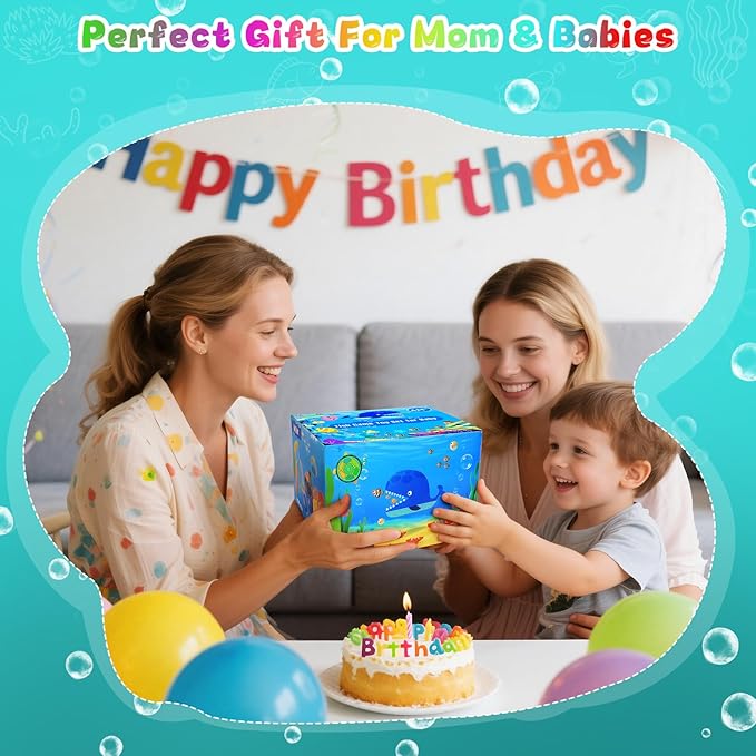 Montessori Toys for 1 Year Old, 40PCS Upgrade Fishing Game Toys for Toddlers 1-3, Educational Baby Toy for Color Sorting, Number & Alphabet Learning, Birthday Gifts for Baby Boy Girl Age 1 2 3