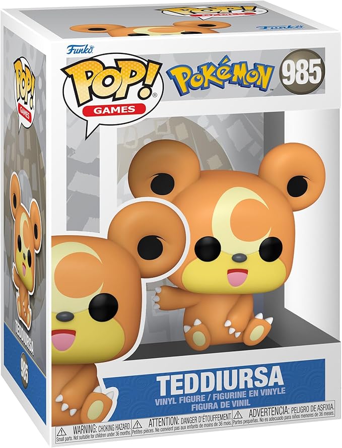 Funko Pop! Games: Pokemon - Teddiursa - Collectible Vinyl Figure - Gift Idea - Official Products - Toys for Children and Adults - Video Games Fans