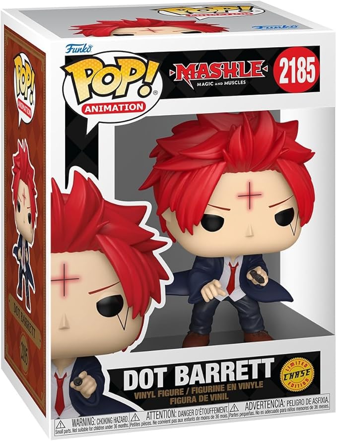 Funko Pop! Animation: Mashle - Dot Barrett - 1/6 Odds for Rare Chase Variant - Collectable Vinyl Figure - Gift Idea - Official Merchandise - Toys for Kids & Adults - Anime Fans - Figure for Collectors