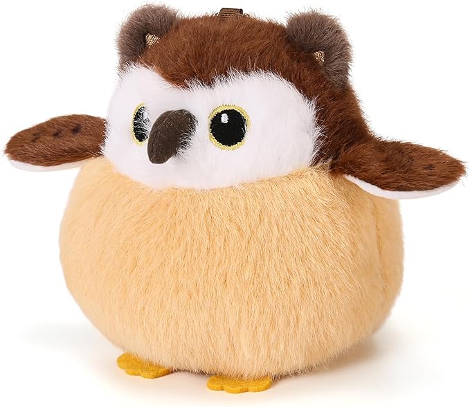 Cute Owls Plushies Bird Stuffed Animal Bag Pendant Little Owls Stuffed Plush Toy Christmas Birthday Valentine's Day Gift for Kids Girlfrends