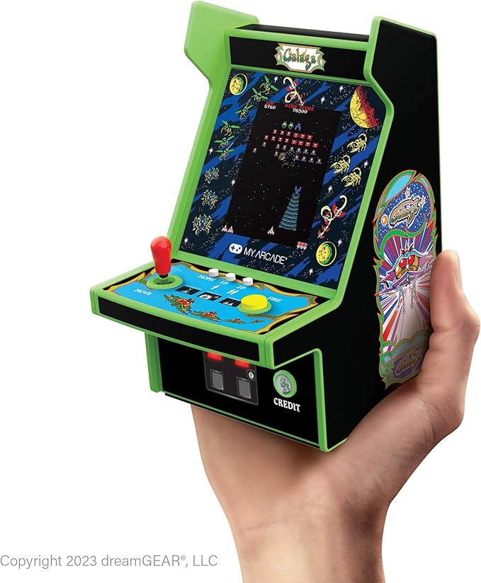 My Arcade Galaga Micro Player Pro: Arcade Classics 2 Games in 1, Retro Gaming