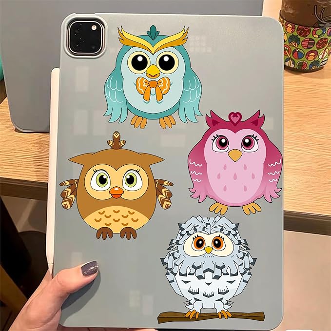 24 Sheet Owl Stickers Make Your Own Owl Stickers, Cute Cartoon Make-a-face Sticker Girls Boys Owls Mix and Match Sticker Sheets