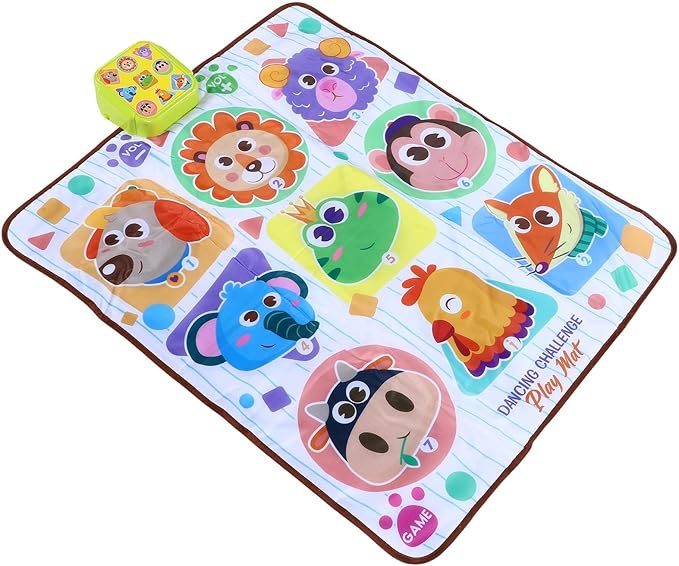 CHICIRIS Dance Mat Soft Surface Electronic Pad, Multiple Levels Rhythm Step Play Mat with Antislip Design for Kids Boys Girls Age 7+ 32.28x25.59in
