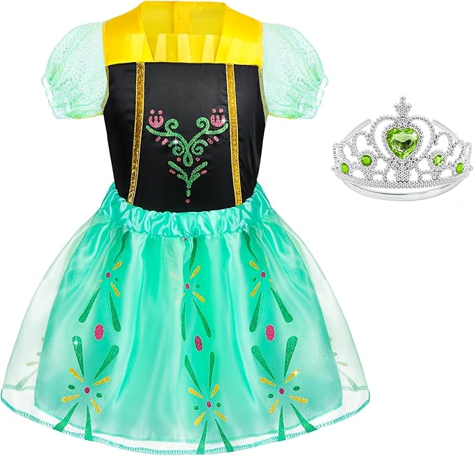 Princess Dress Up for Girls 3 4 5 6, Kids' Dress Up Pretend Play Clothes Princess Toys Gift for Little Girls