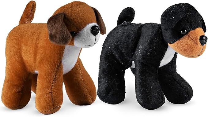 Bedwina Plush Puppy Dogs - (Pack of 36) 6 Inches Tall Stuffed Animals Bulk Assorted Puppies and Cute Stuffed Plushed Dog Puppies Assortment, Stocking Stuffers