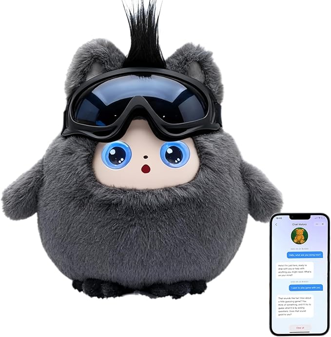 AI Intelligent Interactive Plush Toy ChatGPT, with Vibration/Tactile Perception and Children's Emotions, multilingual Companions, Interactive Games, Memory Training (Aero)