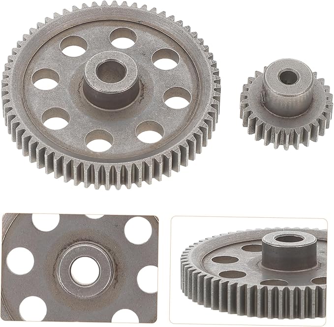 1set Remote Control Car Gear Steel Differential Gears Rc Vehicle Parts Scale Replacement
